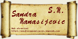 Sandra Manasijević vizit kartica